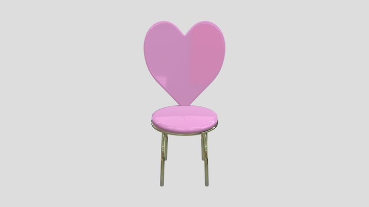simple heart chair 3D Model