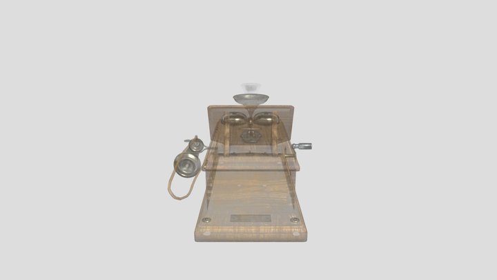 Old Writing Shelf Wall Telephone