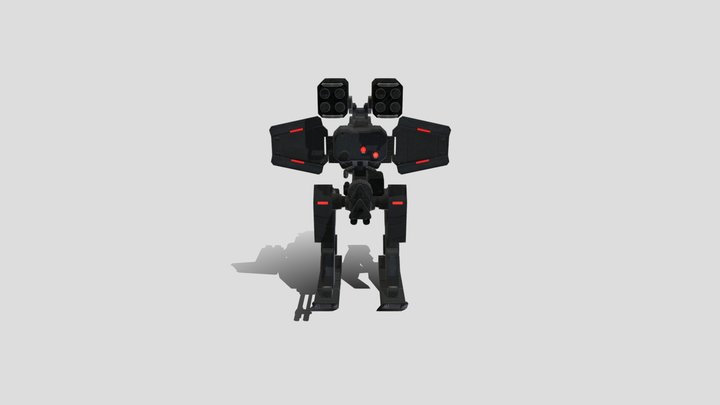 Minigun Walker - C9201 – Free 3D Model STL