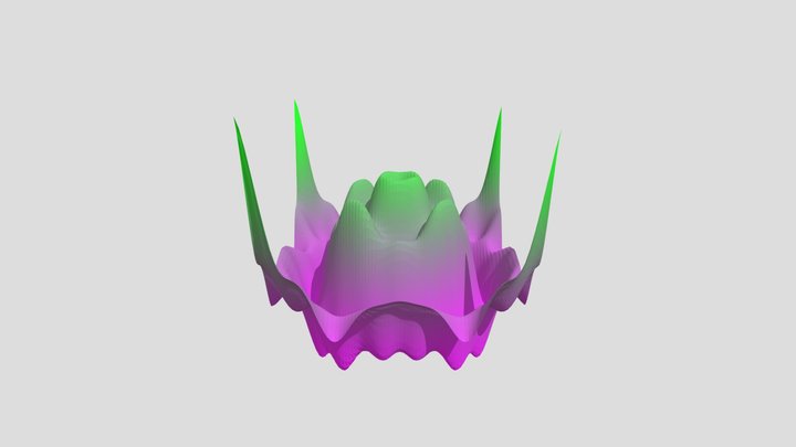 Alien Flower - Tan Func Decay 3D Model