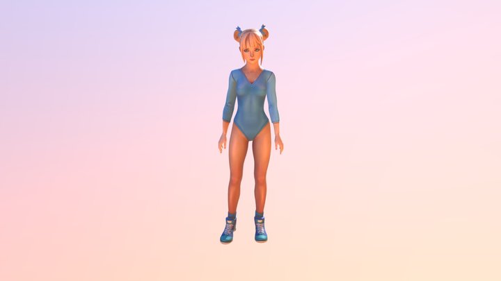 Girl Idle 2 3D Model
