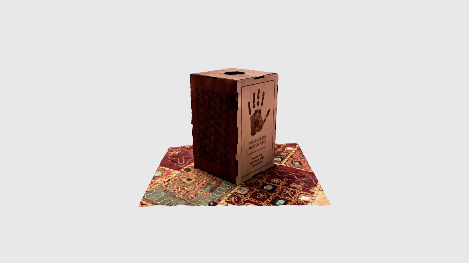 Donation box - Download Free 3D model by Synergetics [4c13a69] - Sketchfab