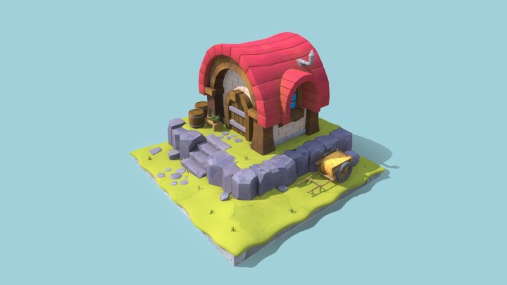 Diorama Casa 3D Model