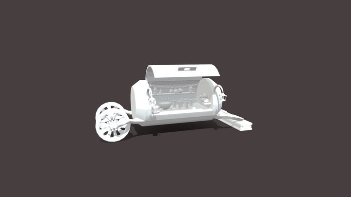 Potion Cart 3D Model