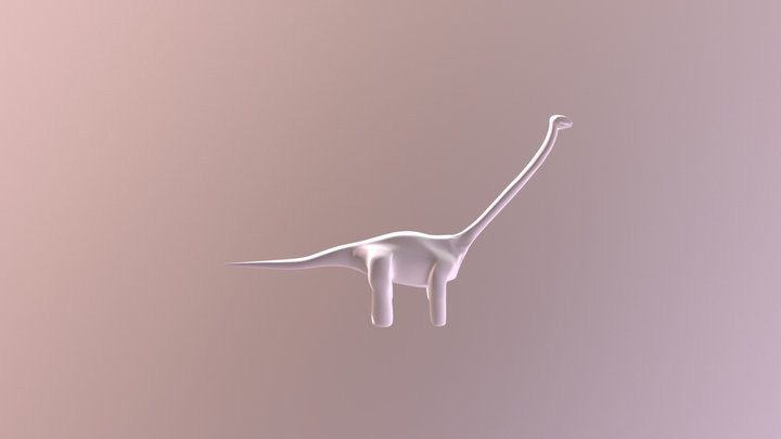 My Brontosaur 3D Model