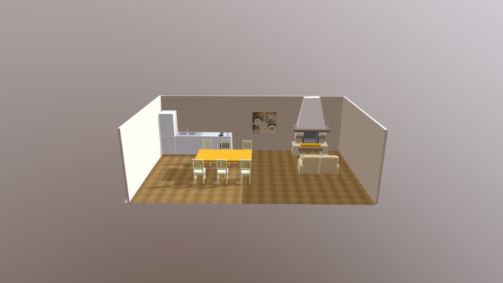 The Kitchen Model Made By Sophie Maree Wood! 3D Model