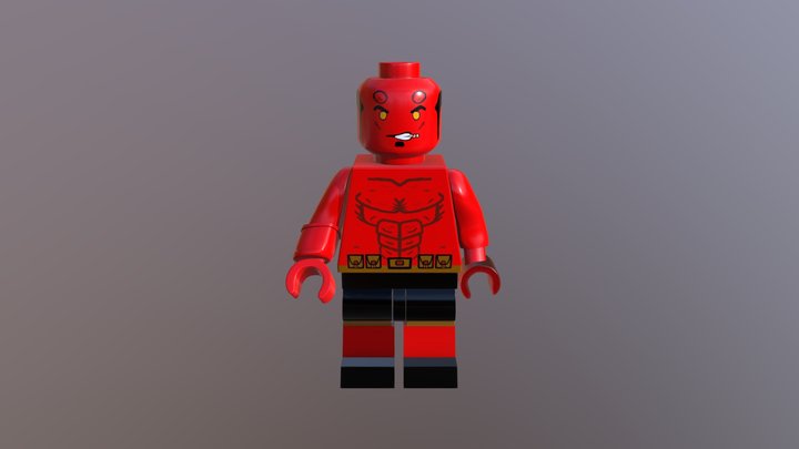 Lego Hellboy 3D Model