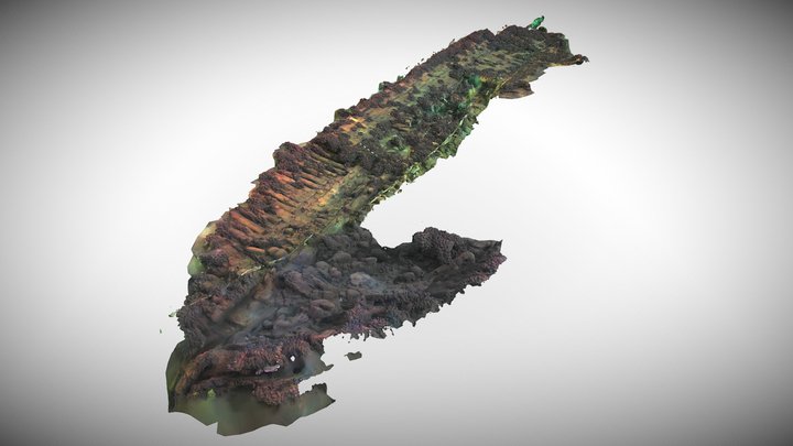 HMS Buffalo shipwreck 3D Model