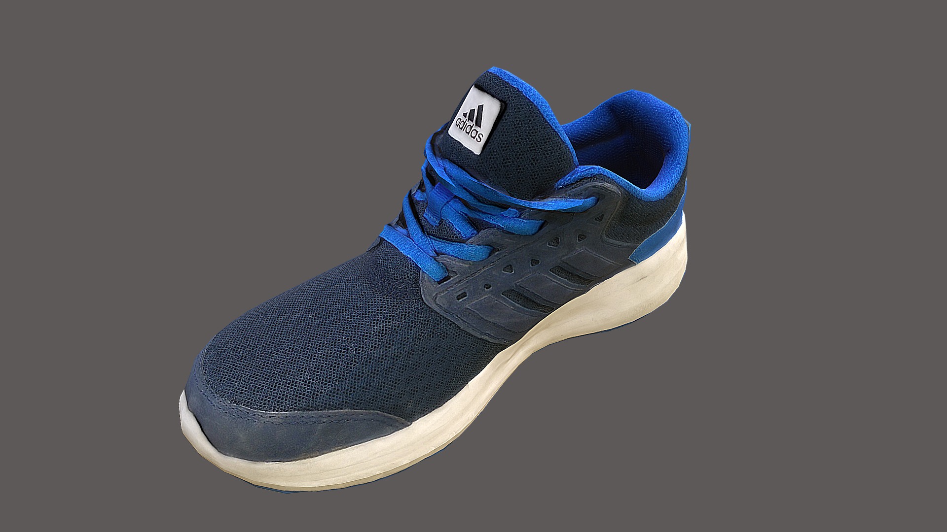 3D model Sneaker low poly model - This is a 3D model of the Sneaker low poly model. The 3D model is about a pair of blue shoes.