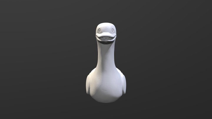 Smiling Duck 3D Model