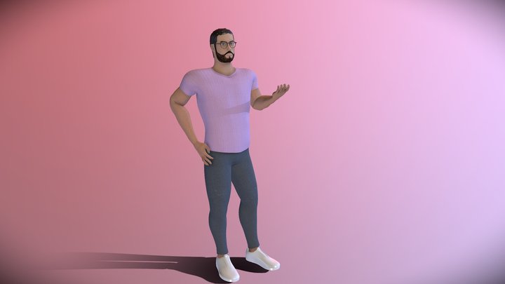 Juan Lam Self-Portrait Model 3D Model