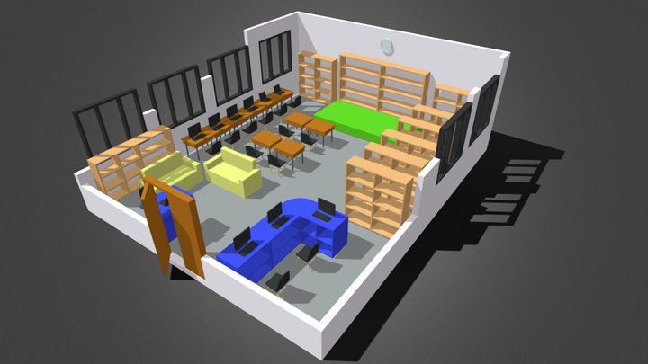 Perpustakaan Husni Thamrin 3D Model