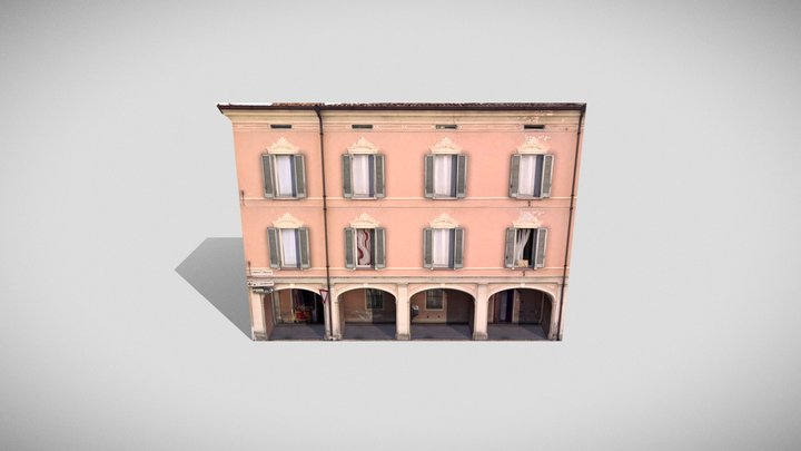 Old Building Game Asset 3D Model