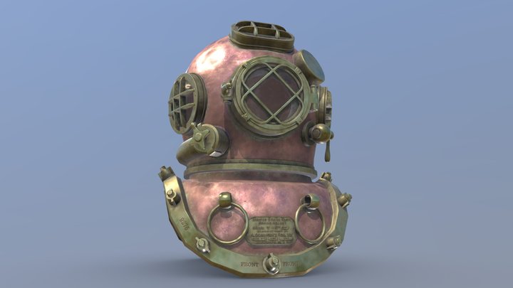 Diving Helmet 3D Model