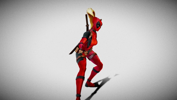 Lady Deadpool 3D Model