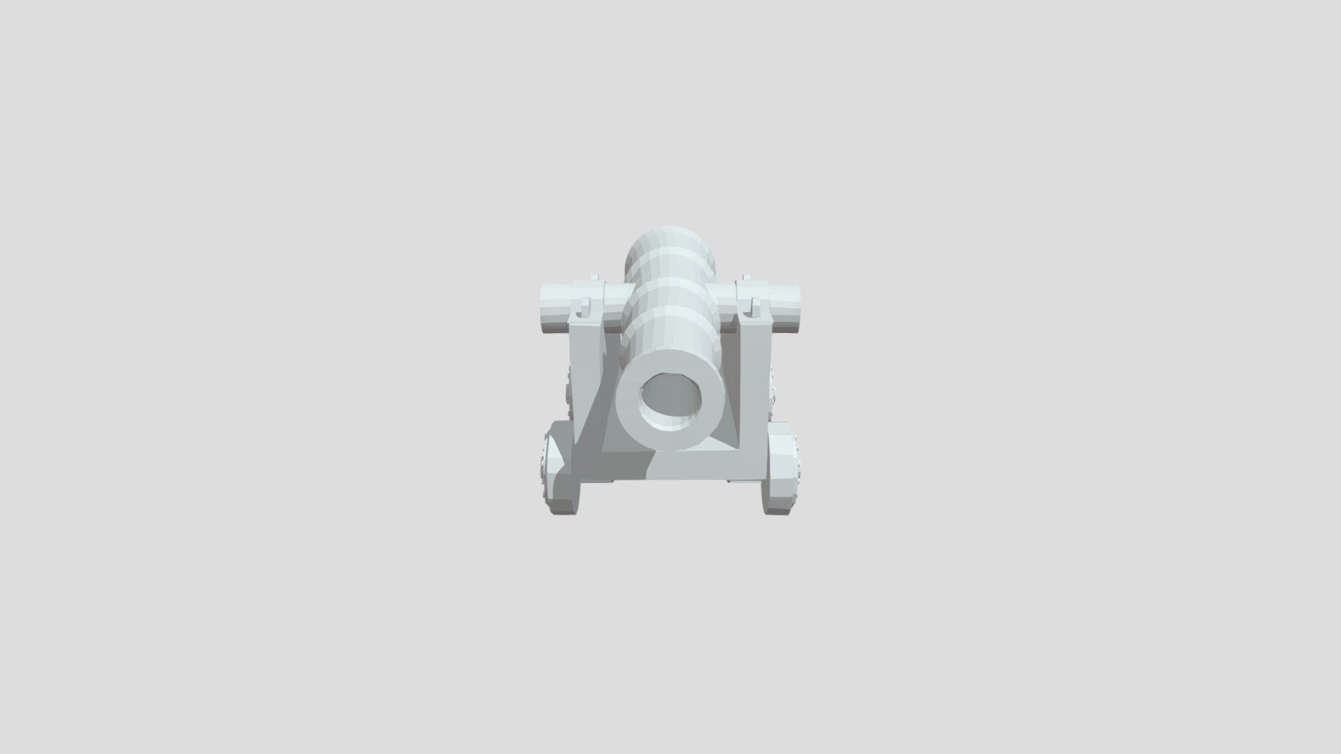 Retopo Sculpted cannon