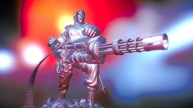 punisher diorama 3D Model