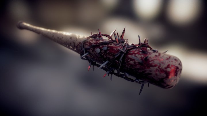 Barbed Wire Bat 3D Model