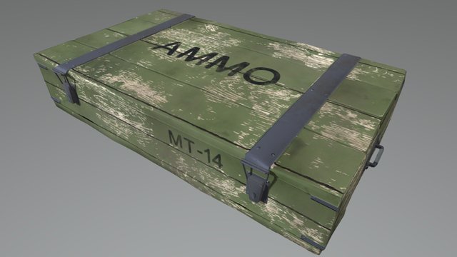 Ammo Crate PBR – Free 3D Model STL