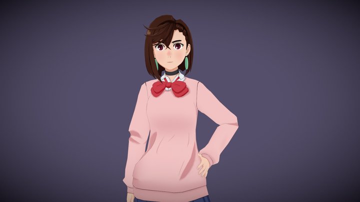 Momo Ayase from DanDaDan 3D Model