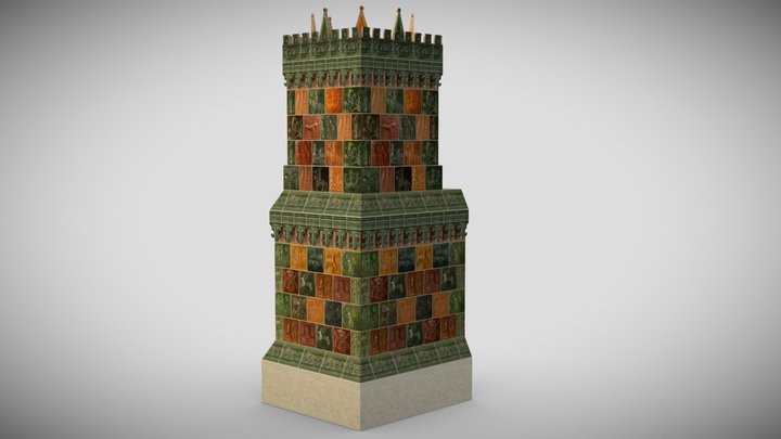 Piec gotycki 3D Model