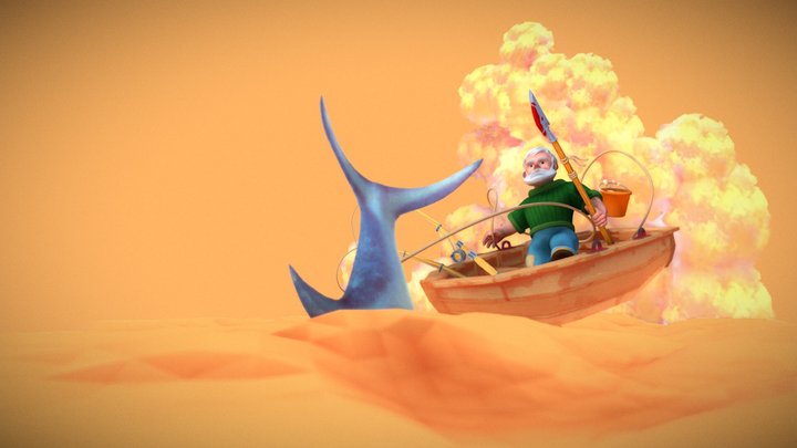 The Old Man and the Sea 3D Model