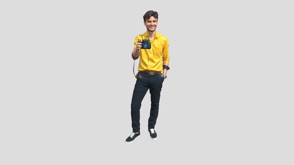 Man Holding Camera
