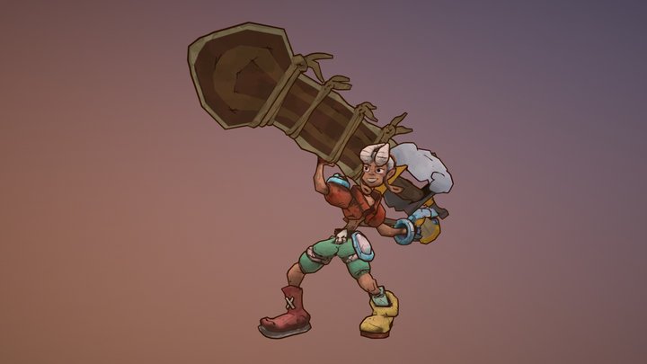 Tagatha the Mountain Giant 3D Model