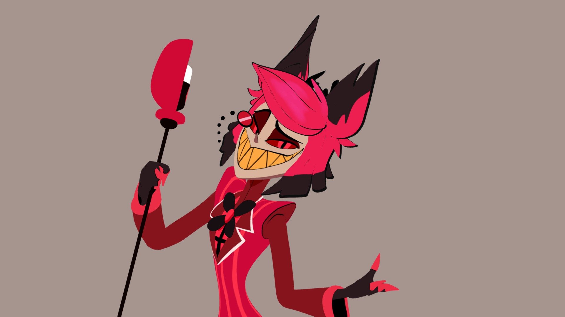 Alastor - Hazbin Hotel - 3D model by HMCHlilarts [4c1fd6e] - Sketchfab