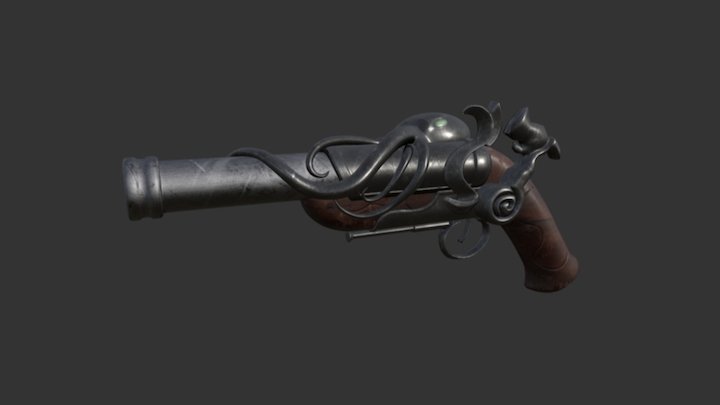 Cursed Captain Androxus Flintlock 3D Model