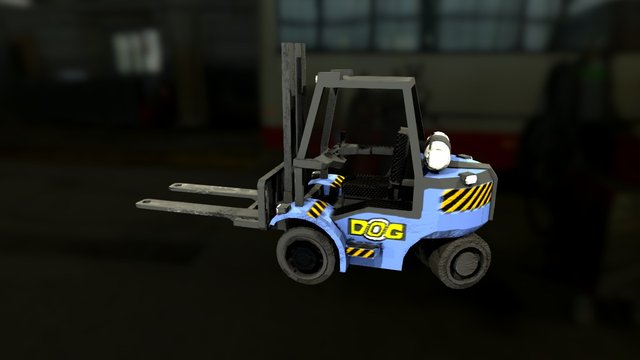 Forklift 3D Model