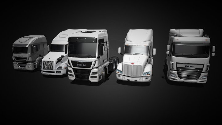 Trucks 3D Model