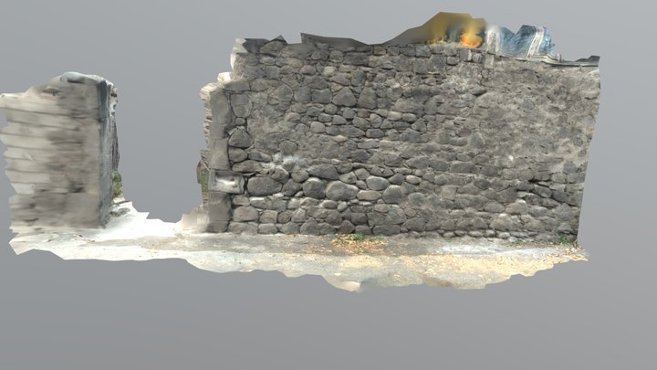 Goris wall Low Poly 3D Model