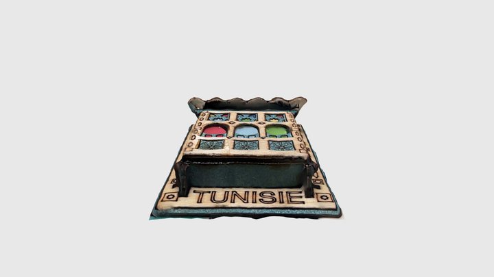 Tunisian fridge magnet 3D Model