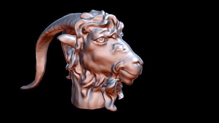 Goat Head 3D Model
