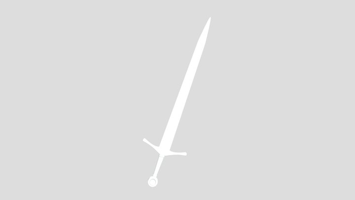Medieval sword 3D Model