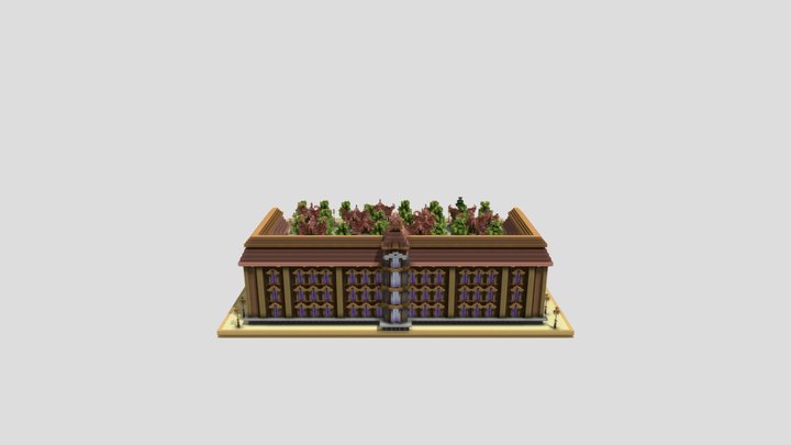 The Sided Structure Spawn - 200x200 3D Model