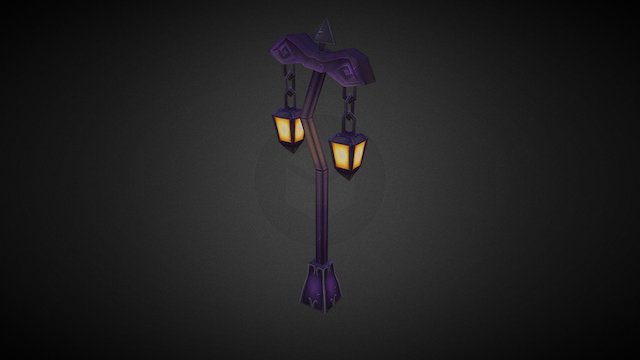 Undead Lamp Post 3D Model
