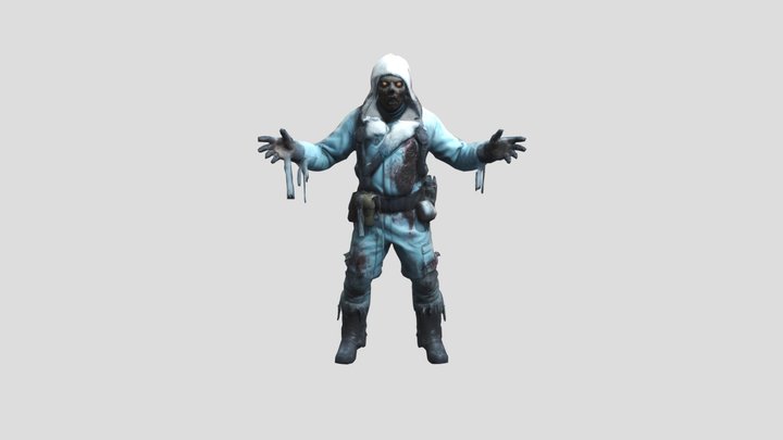 Infected Arctic Explorer in Gear 3D Model