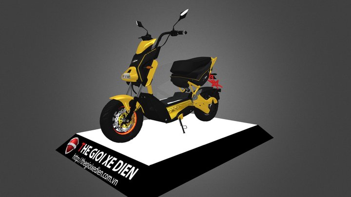 ELECTRIC BIKE XMEN YADEA 5 (YELLOW) 3D Model