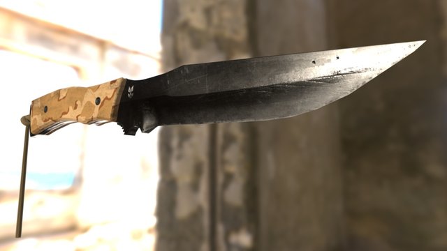 Tactical Knife 3D Model