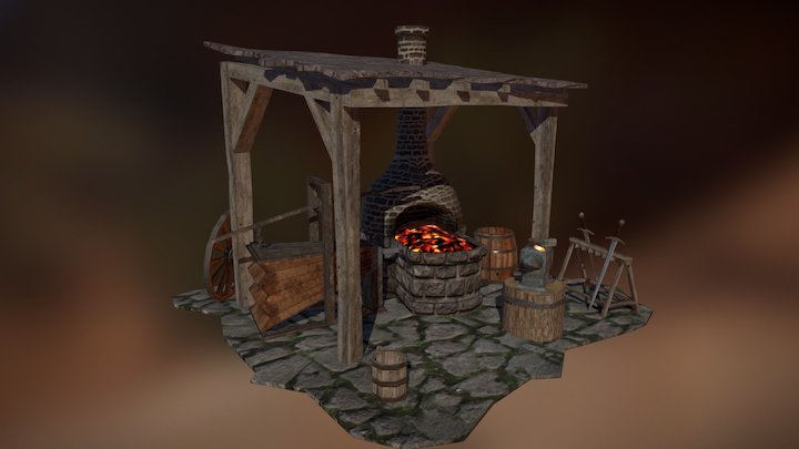 Blacksmith Shop 3D Model