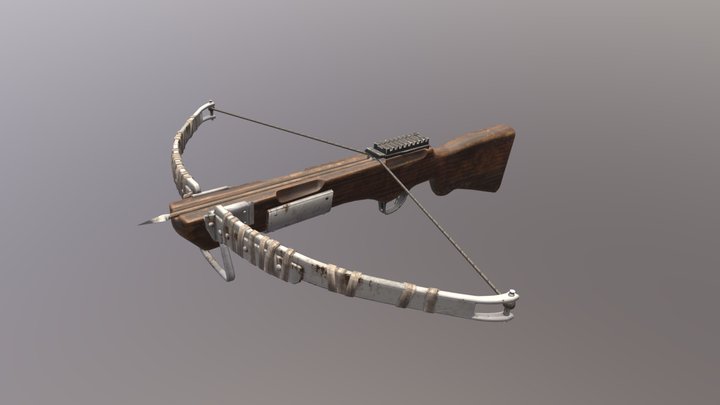 Procedural Crossbow – Game-Ready 3D Weapon Asset 3D Model