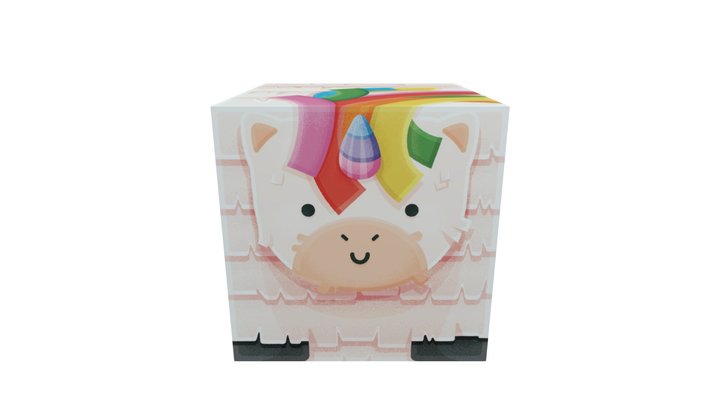 Candy Unicorn - Cube 1 3D Model