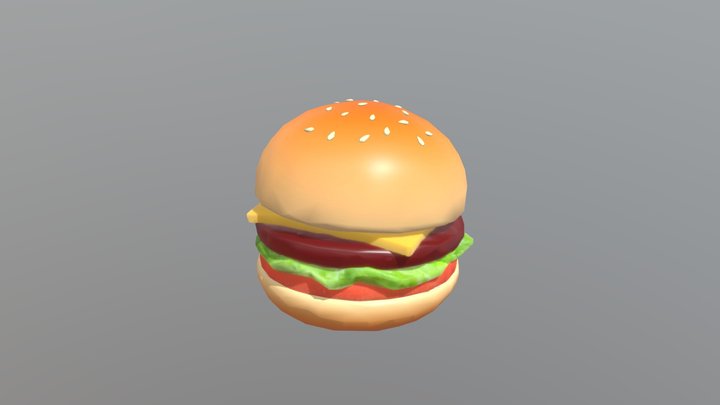 burger 3D Model
