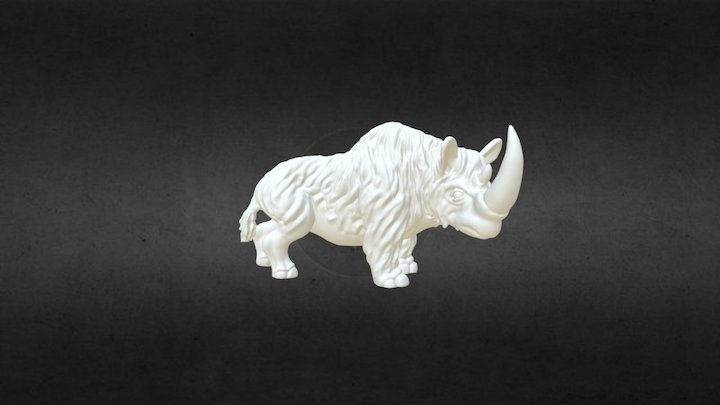 Wooly rhino 3D Model
