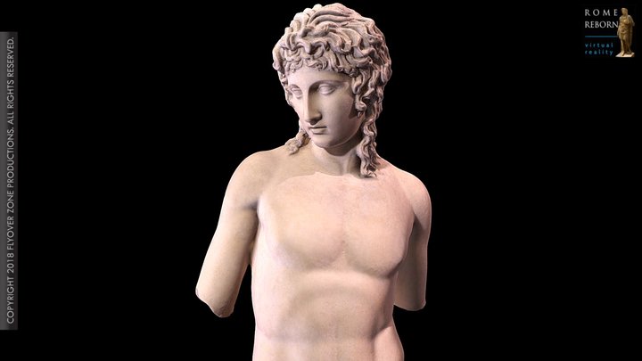 3D rendering of Eros of Centocelle