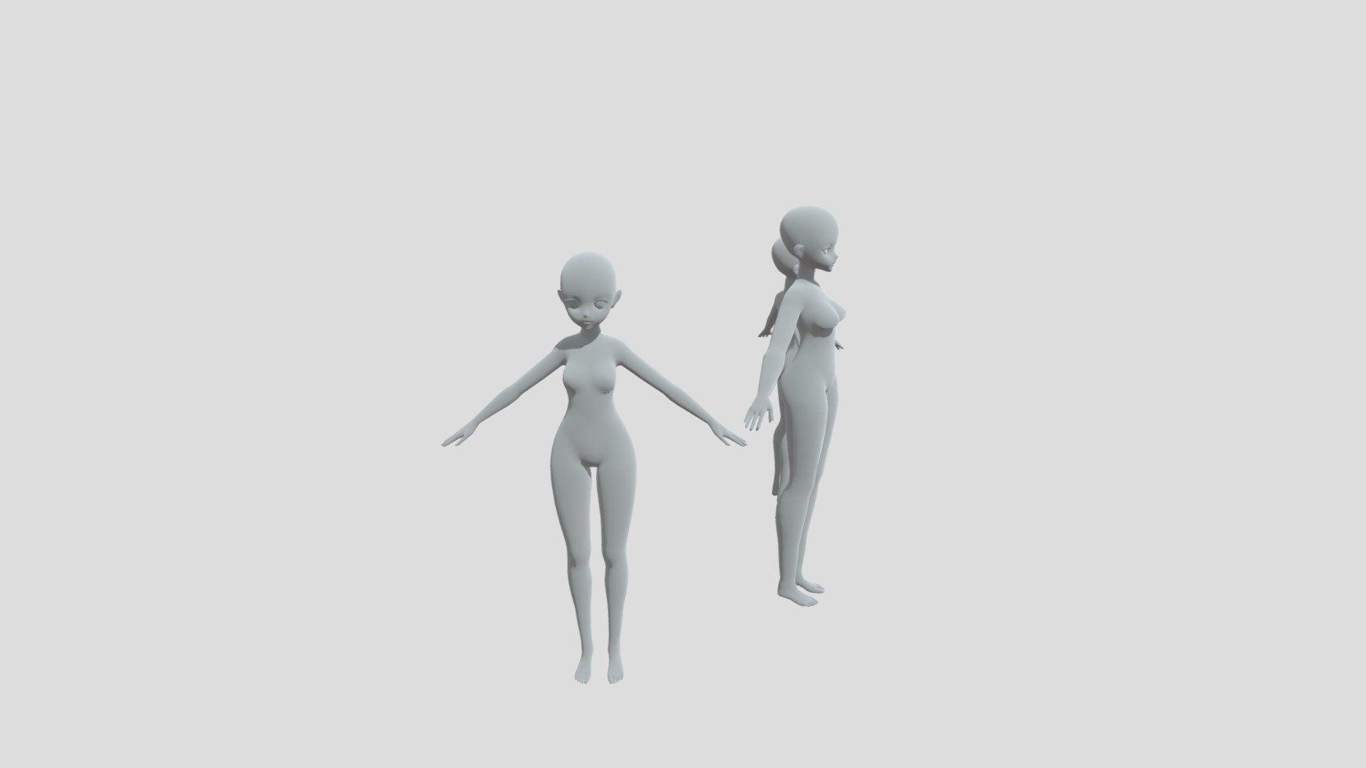 anime-female-base - Download Free 3D model by mister p (@koce1505