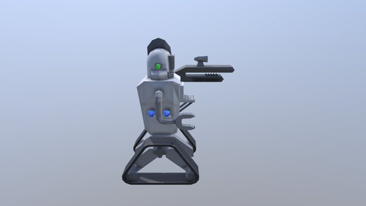 Robô Kamikaze Hacker 3D Model