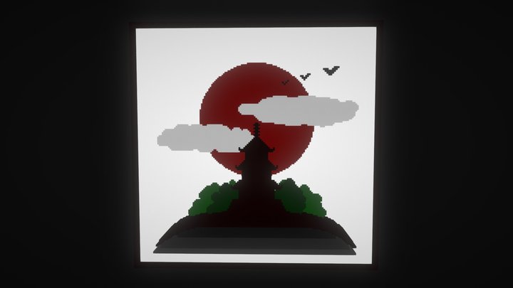 Voxel Nippon 3D Model